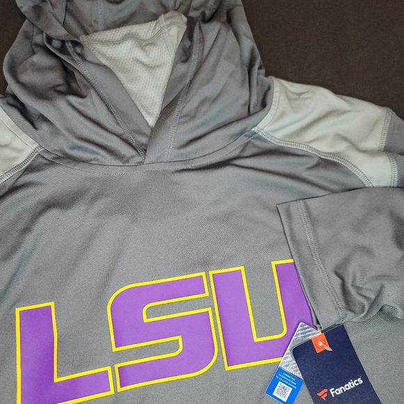 LSU Tigers Fanatics Rally Transitional Pullover Hoodie with Face Covering XL - Picture 4 of 4